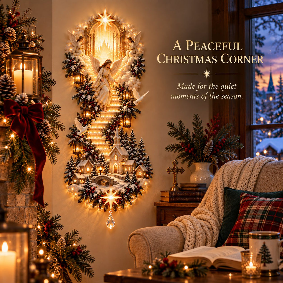 🔥Last 3 Days 49% OFF🎄✝️Jesus Heaven Light Christmas Wall Decor Holiday Keepsake