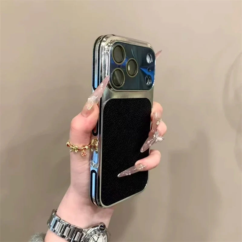🔥Limited Sale🔥 Litchi Texture Electroplated Phone Case for iPhone 16 / iPhone 17
