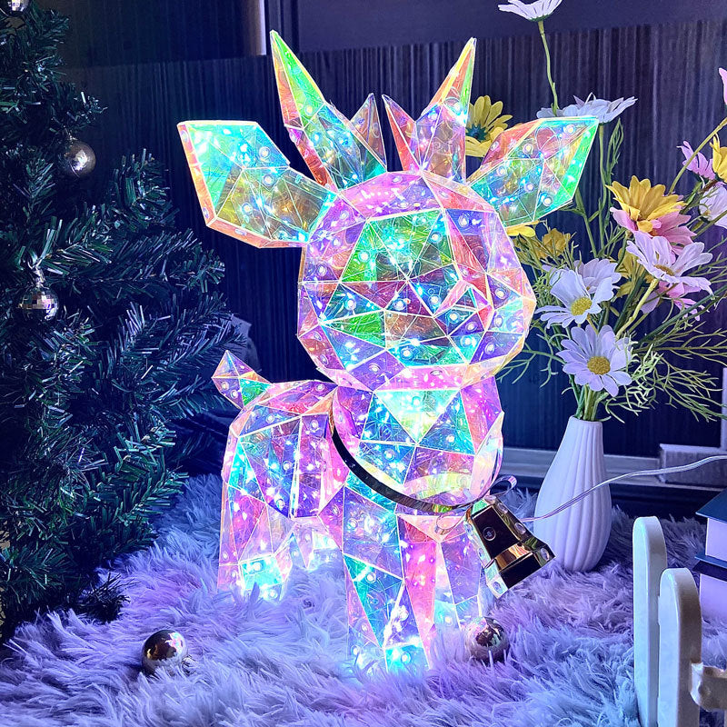 🎅 Early Christmas Sale 🎅✨3D Prismatic Iridescent Holographic Christmas Tree with LED Lights
