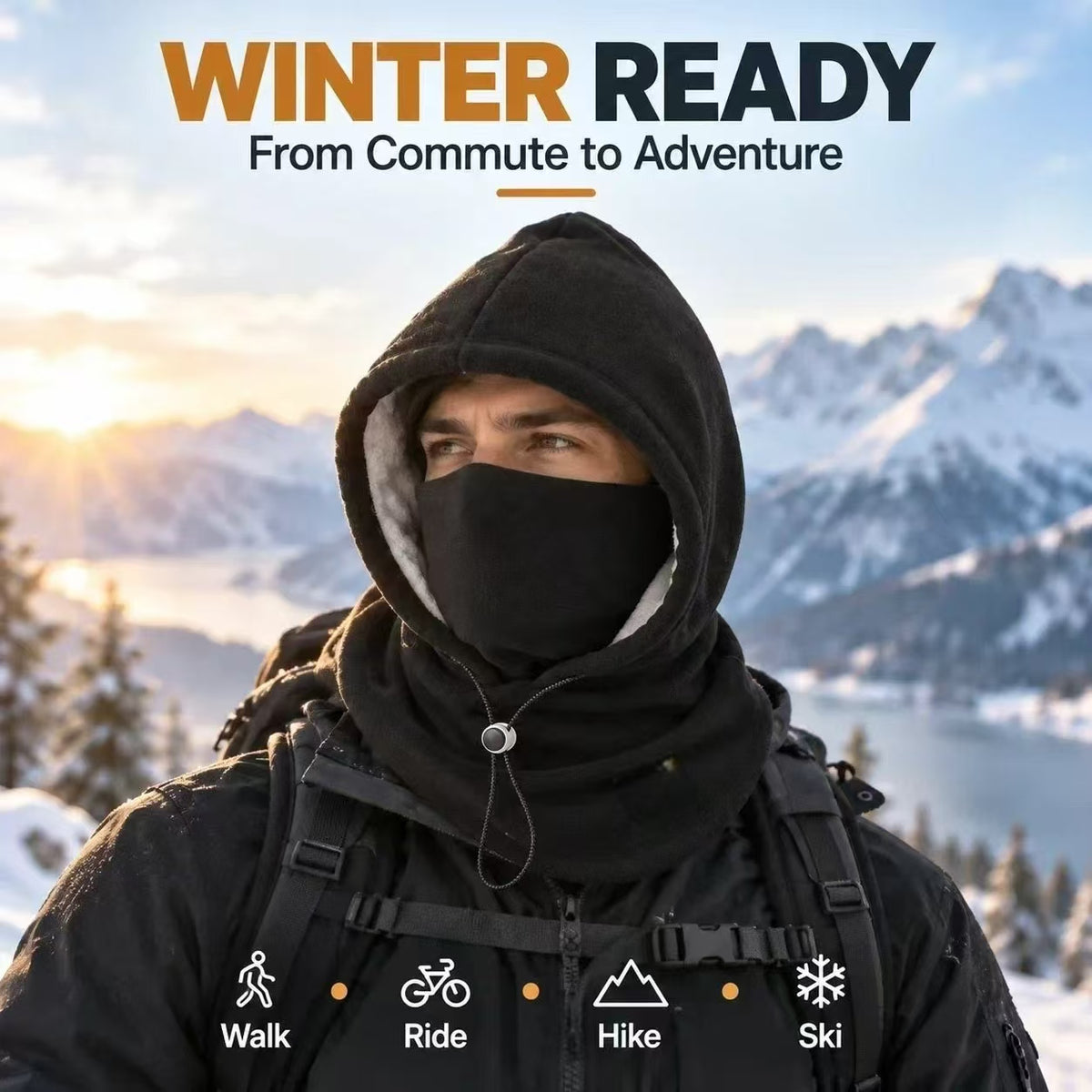 🔥 Up to 50% OFF – 🧣 Winter Fleece Balaclava | 3-in-1 Protection for Head, Face & Neck