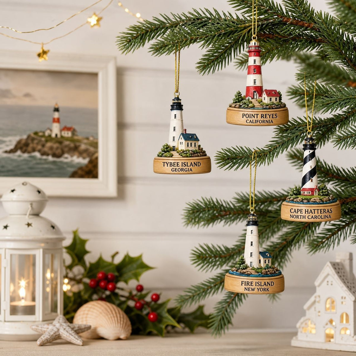 🔥Limited-Time Sale 🗼 24-Day Coastal Lighthouse Christmas Countdown