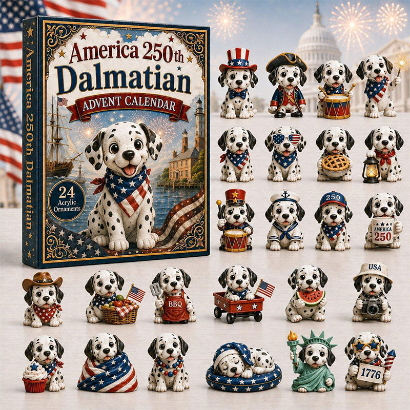 😍🐕24 Days Dalmatian Acrylic Ornament Advent Calendar