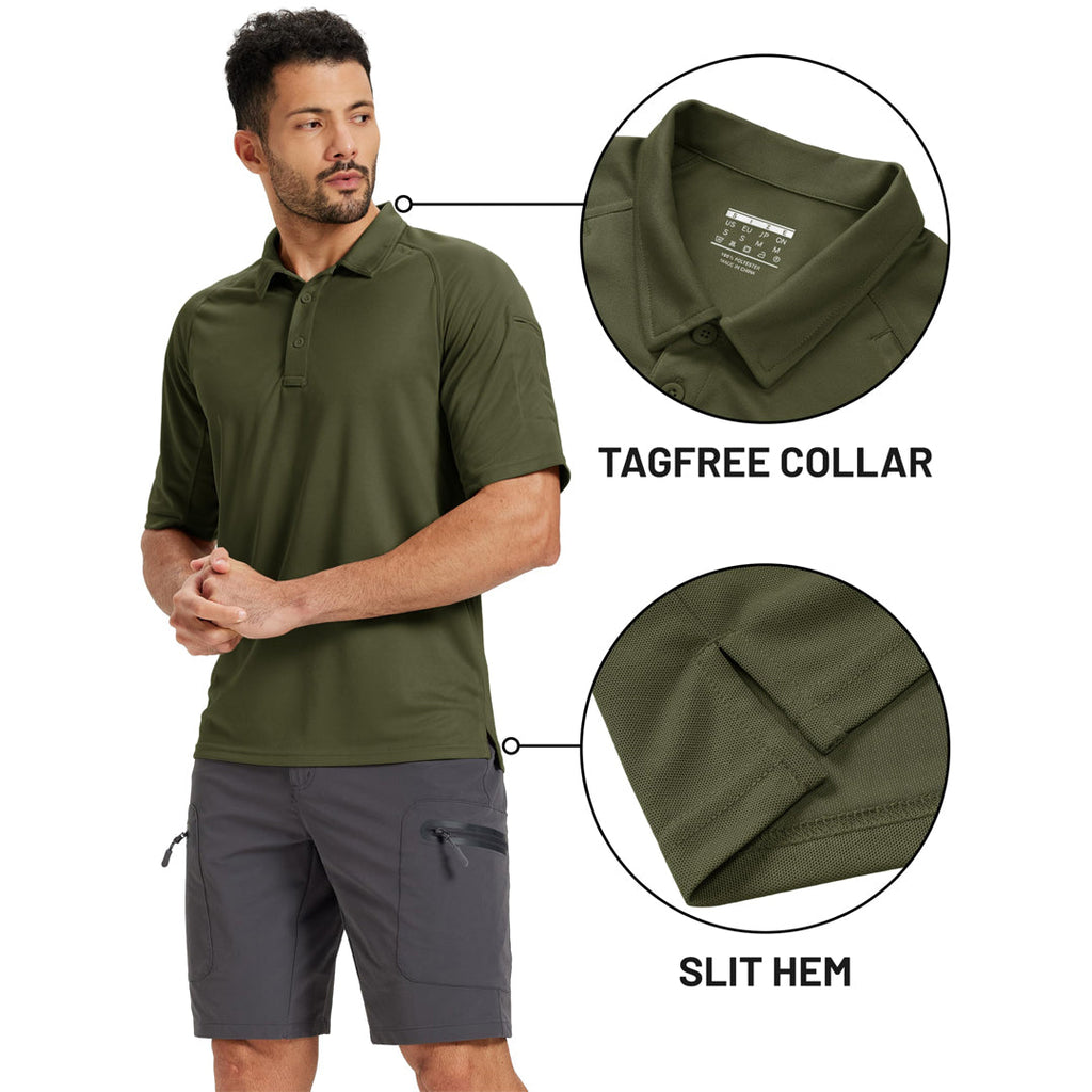 UPF 50+ Performance Tactical Polo Shirt