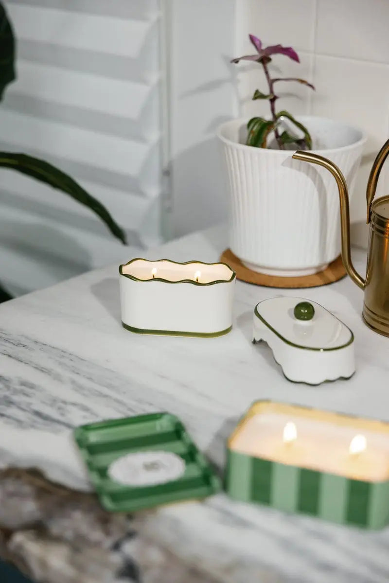 Smoked Pistachio - Chérie 5.5 oz Ceramic Candle