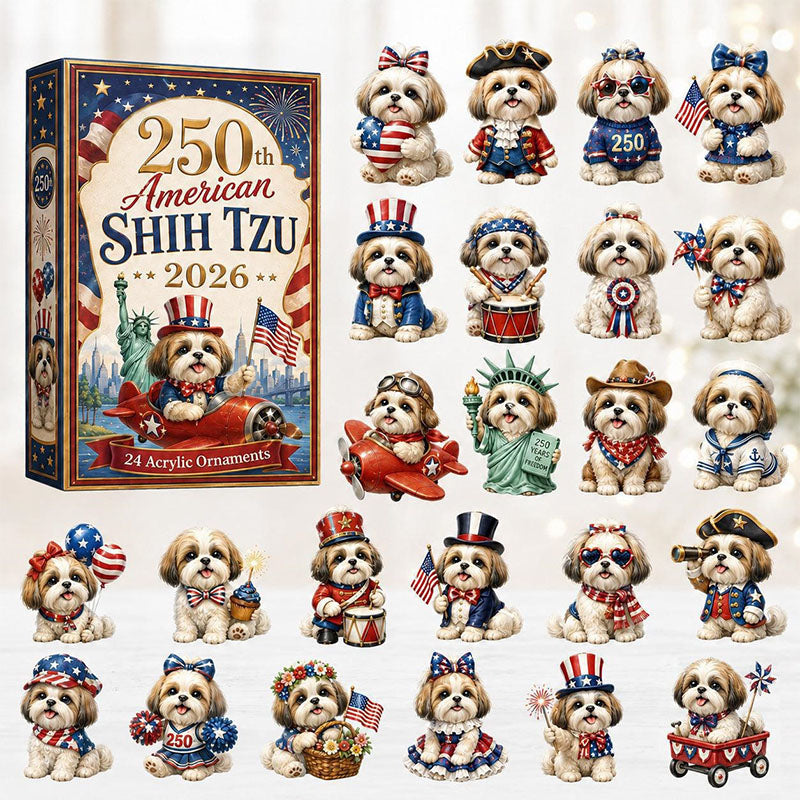 🎁🐶24 Days Schnauzer Acrylic Ornament Advent Calendar