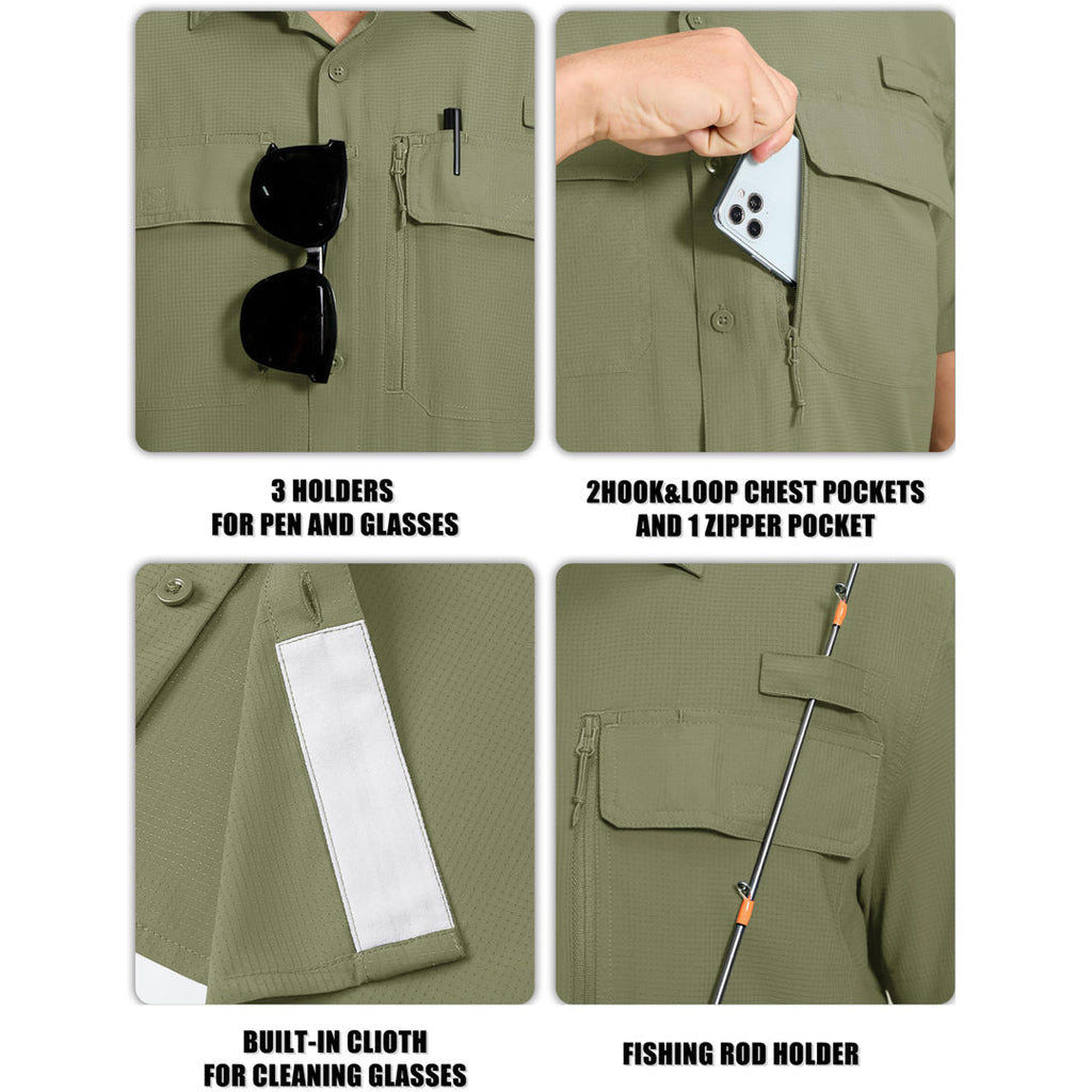 Fishing Shirt UPF 50+ Lightweight Outdoor Shirt