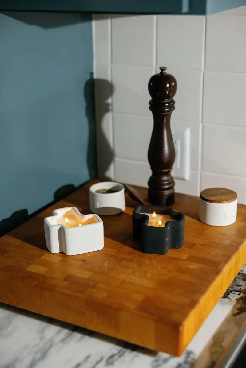 Salted Air & Smoked Woods - Jigsaw 4 oz Candle Boxed Set
