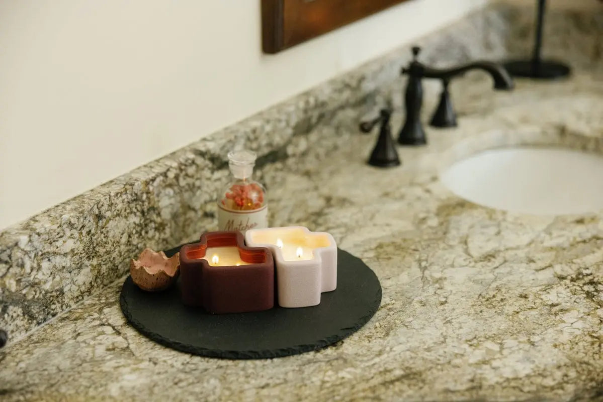 Pink Pistachio & Black Fig - Jigsaw 4 oz Candle Boxed Set