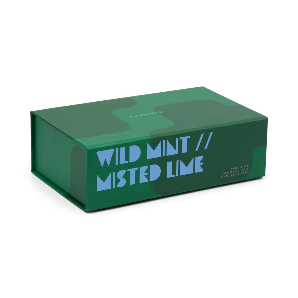 Wild Mint & Misted Lime - Jigsaw 4 oz Candle Boxed Set