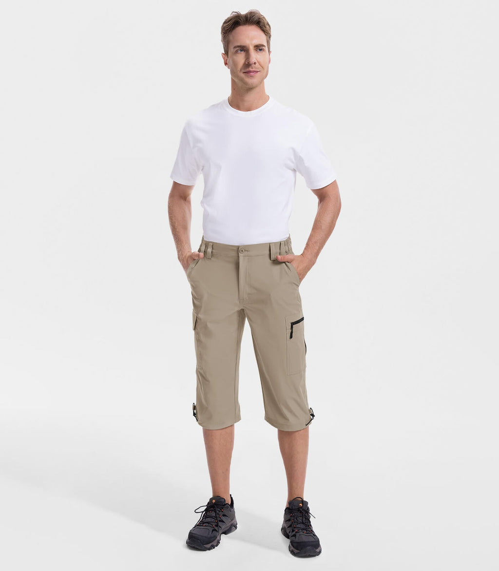 Men's 3/4 Short Bermuda Cargo Outdoor Capris - TrailPioneer M031