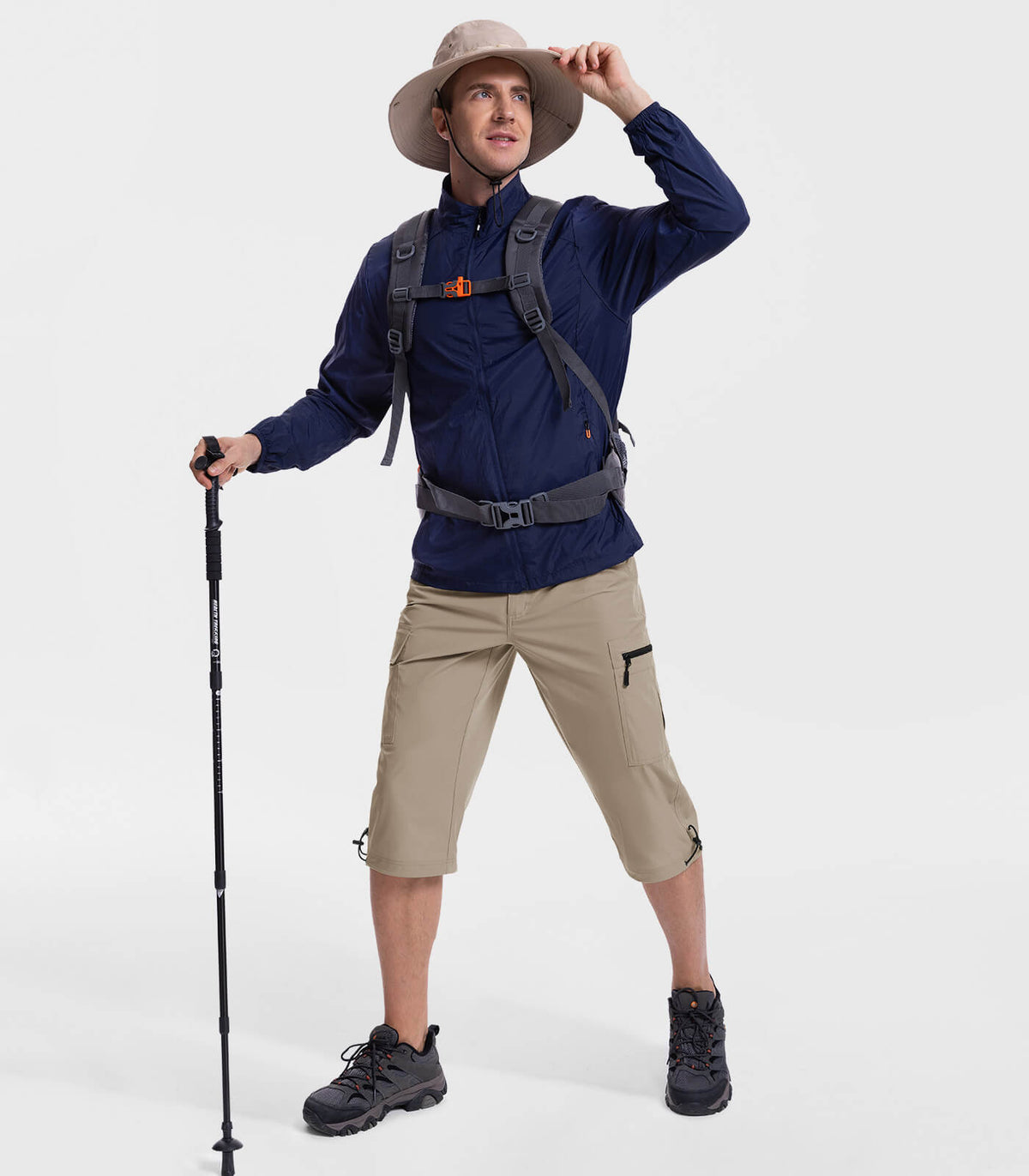 Men's 3/4 Short Bermuda Cargo Outdoor Capris - TrailPioneer M031