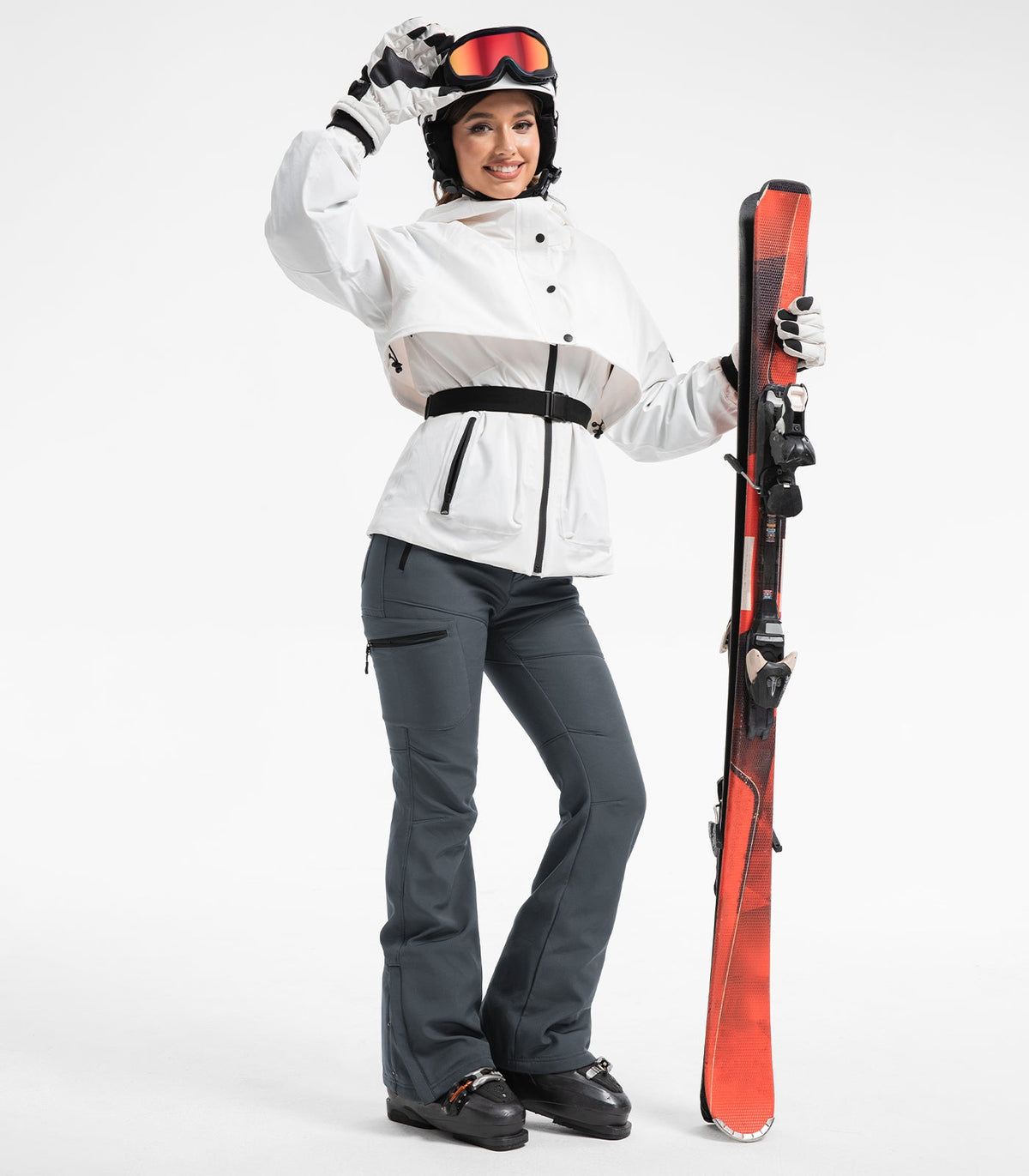 Women's Snow Ski Fleece lined Pants - SnowVenture W050
