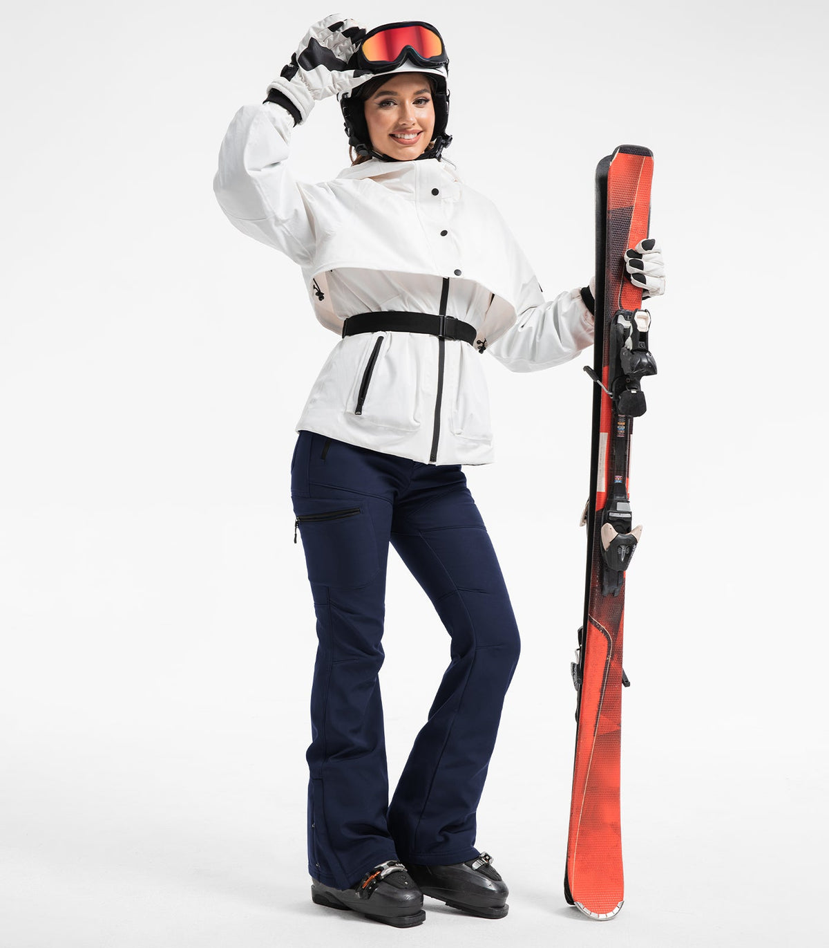 Women's Snow Ski Fleece lined Pants - SnowVenture W050