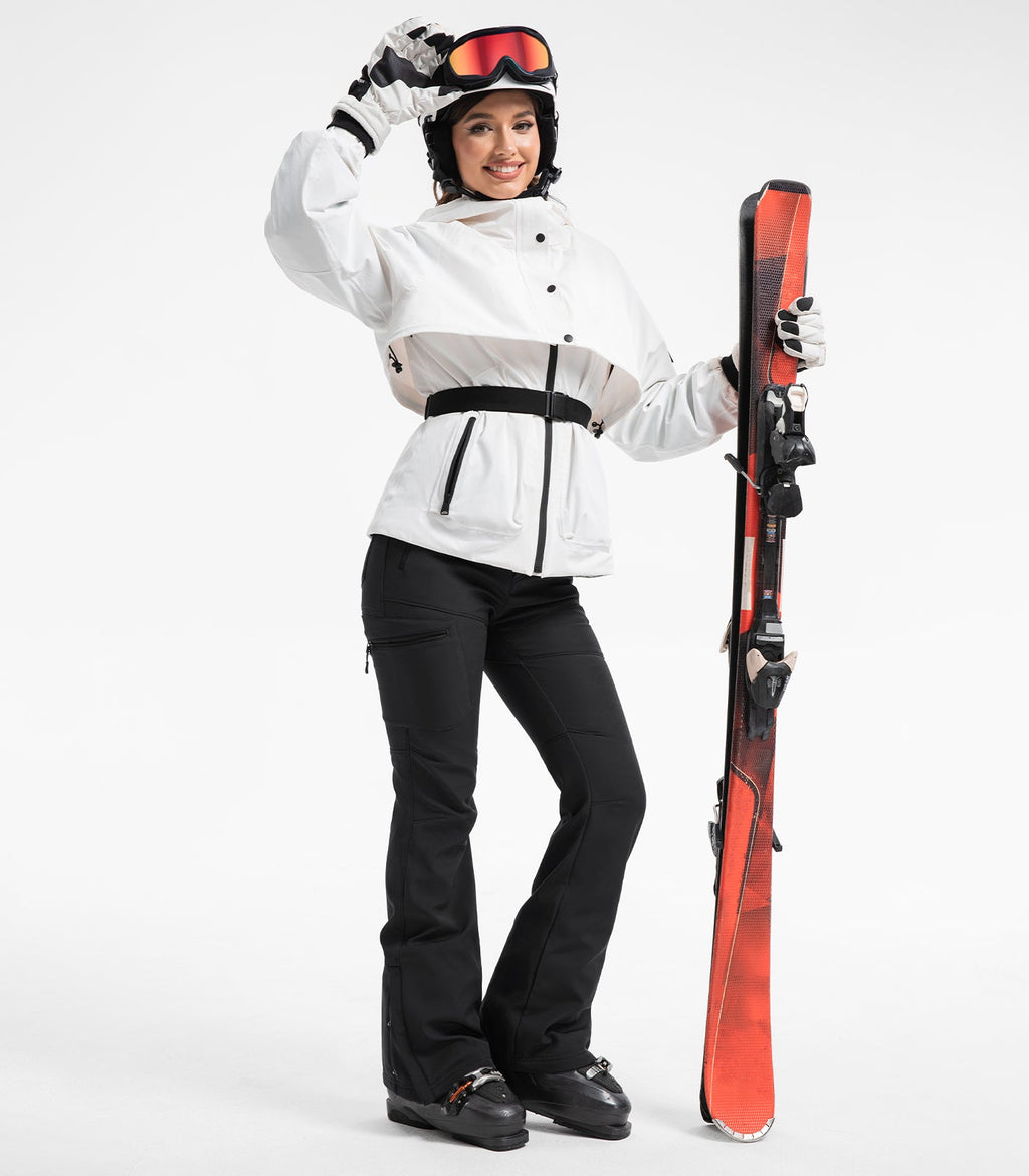 Women's Snow Ski Fleece lined Pants - SnowVenture W050