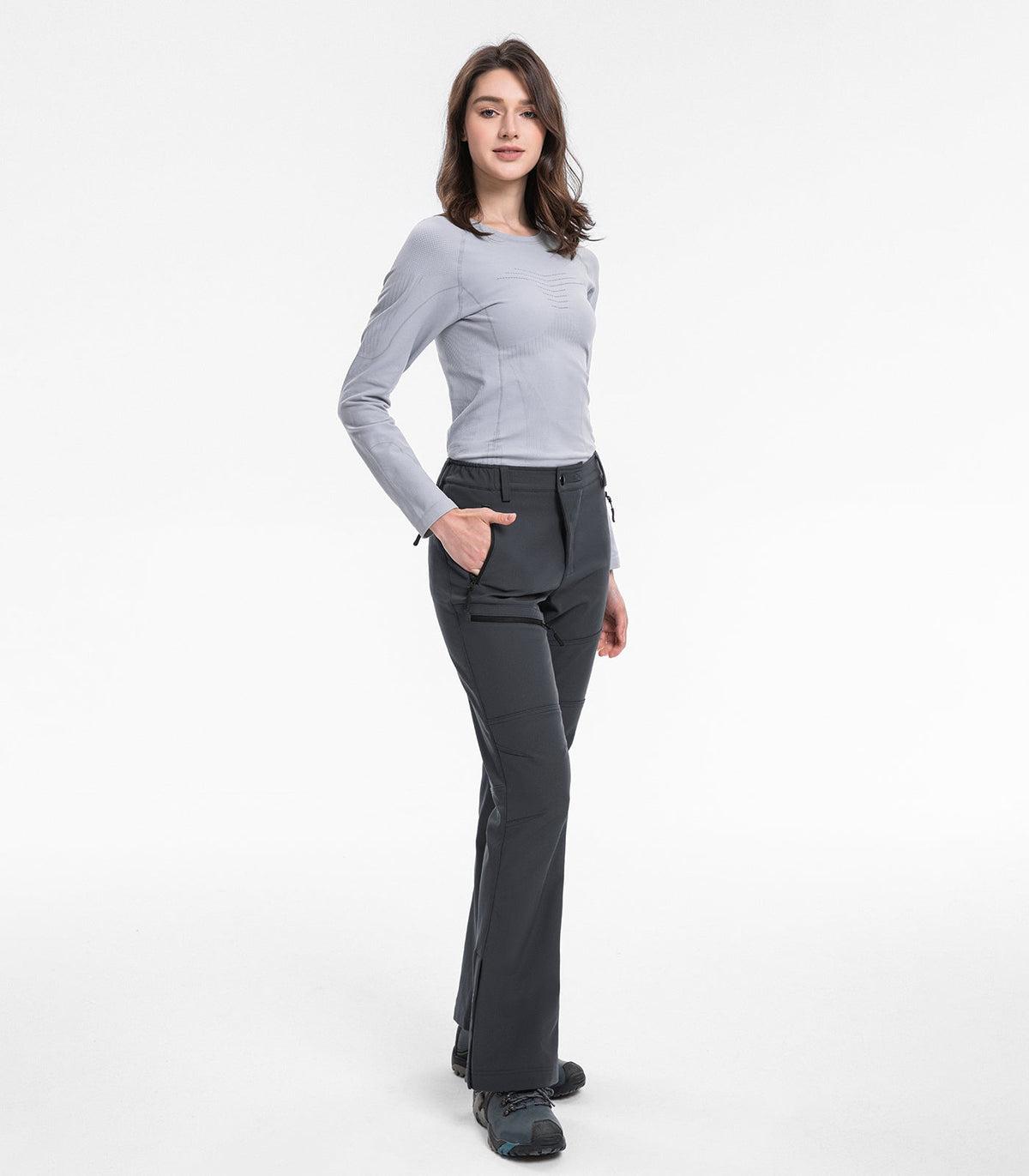 Women's Snow Ski Flare Hiking Pants - SnowVenture W021
