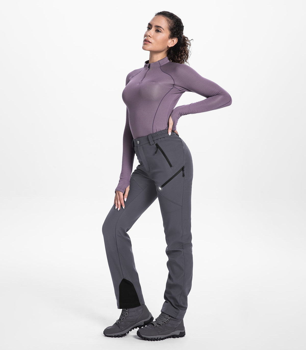 Women's Snow Ski Fleece lined Pants - SnowVenture W053