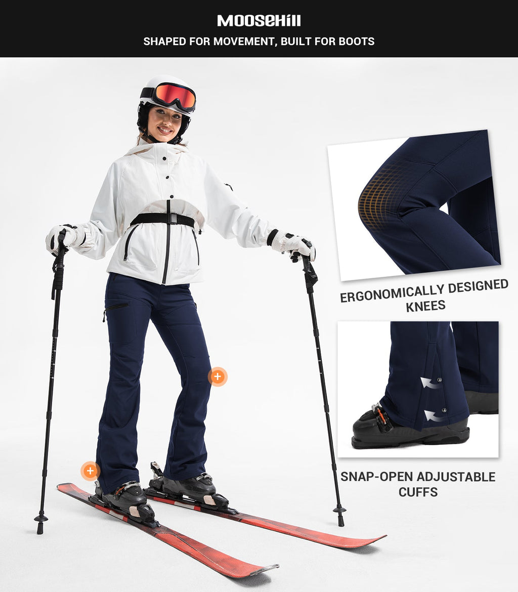 Women's Snow Ski Fleece lined Pants - SnowVenture W050