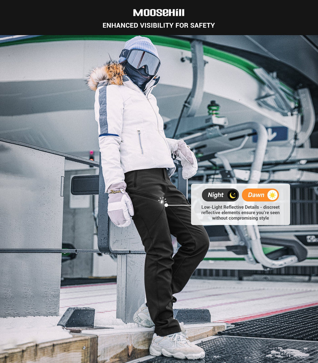 Women's Snow Ski Fleece lined Pants - SnowVenture W053