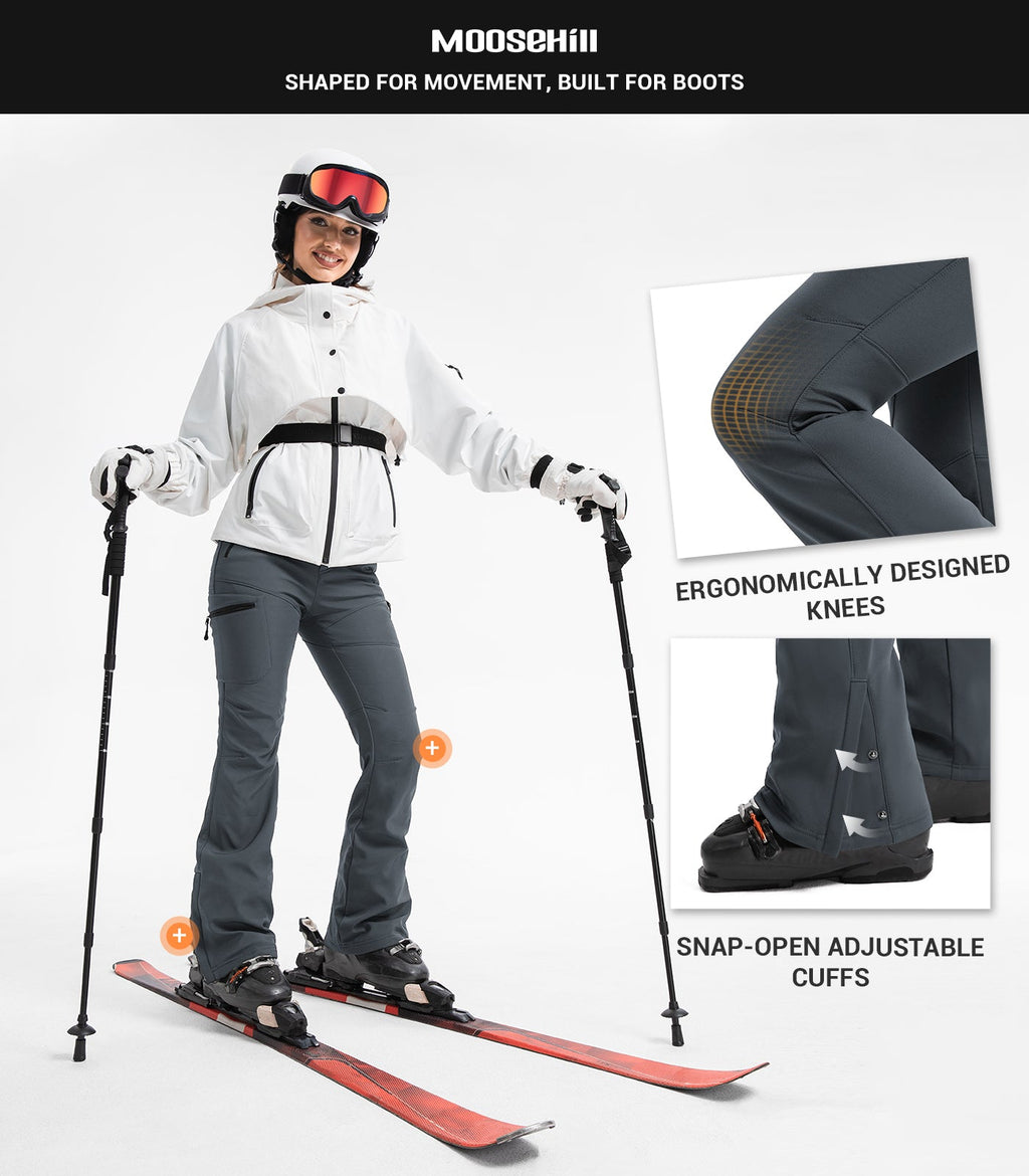 Women's Snow Ski Fleece lined Pants - SnowVenture W050