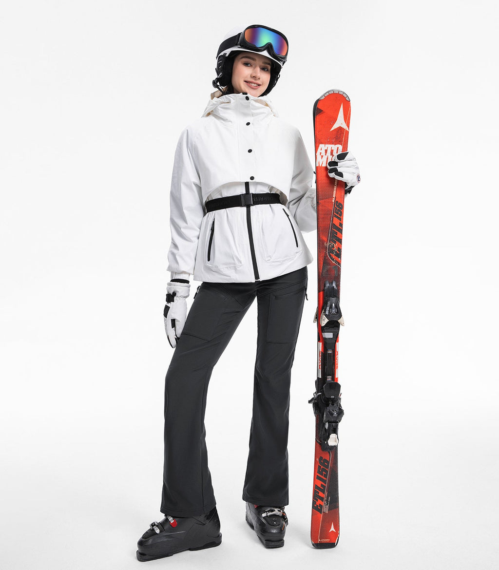 Women's Snow Ski Pants Fleece Lined Waterproof - SnowVenture W039