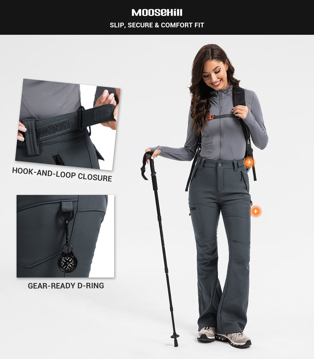 Women's Snow Ski Fleece lined Pants - SnowVenture W050