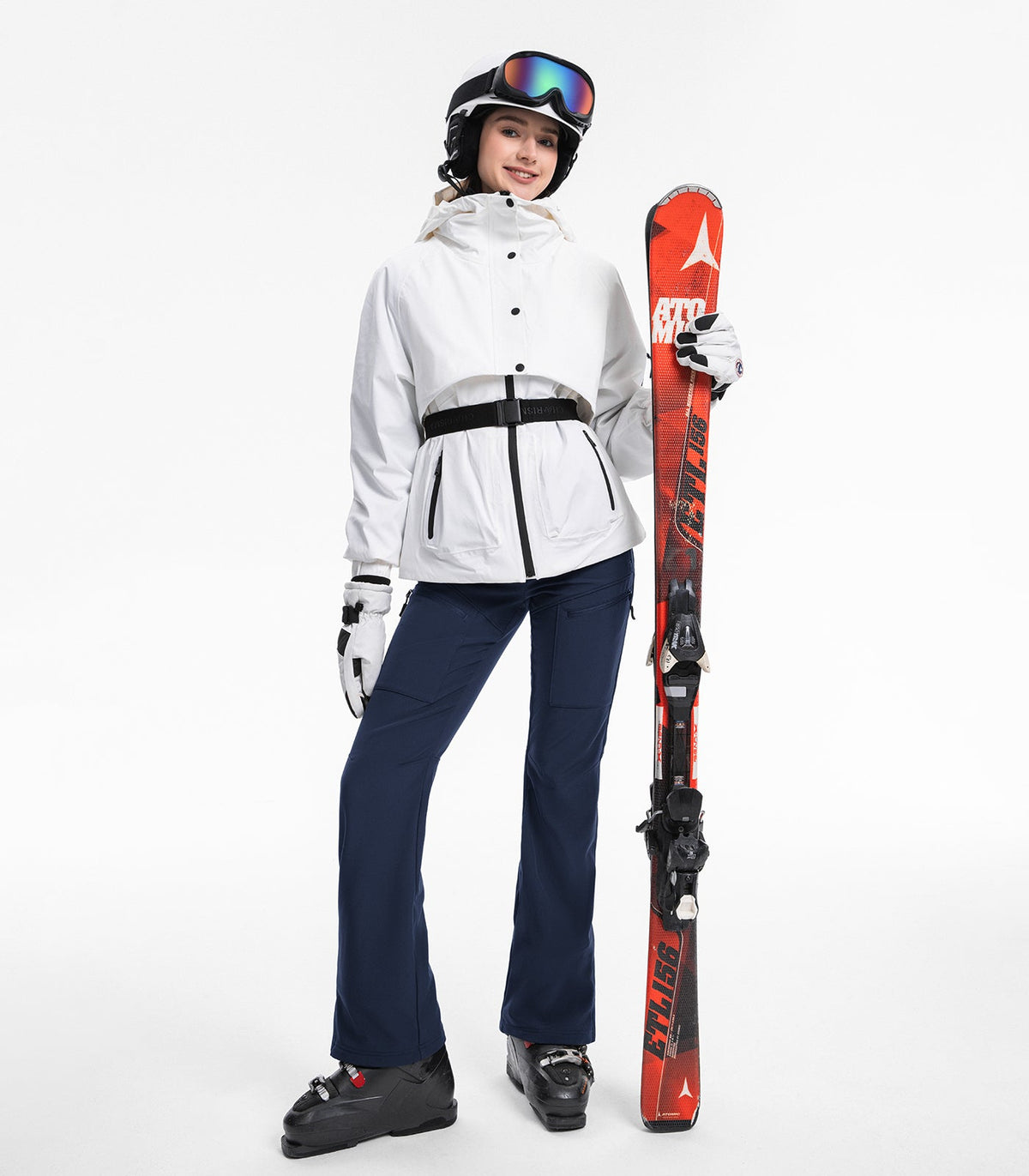 Women's Snow Ski Pants Fleece Lined Waterproof - SnowVenture W039