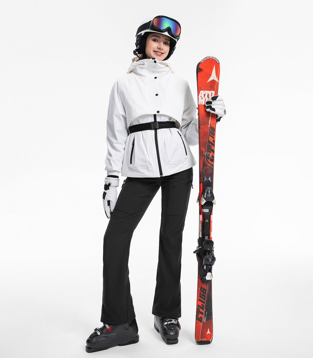 Women's Snow Ski Pants Fleece Lined Waterproof - SnowVenture W039