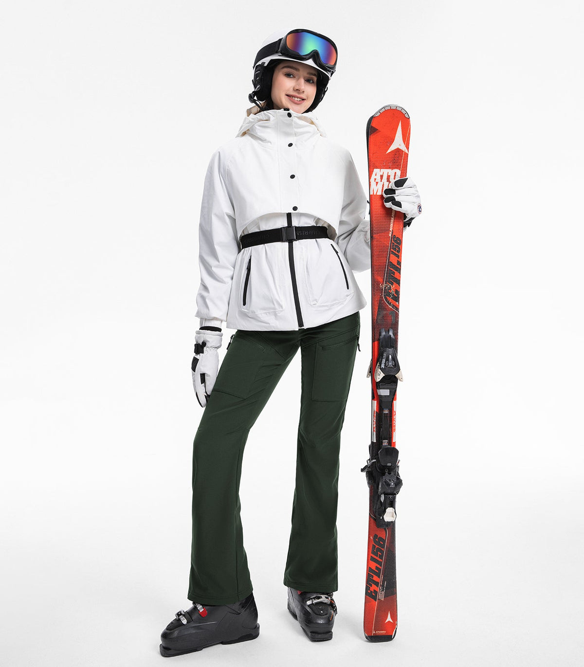 Women's Snow Ski Pants Fleece Lined Waterproof - SnowVenture W039