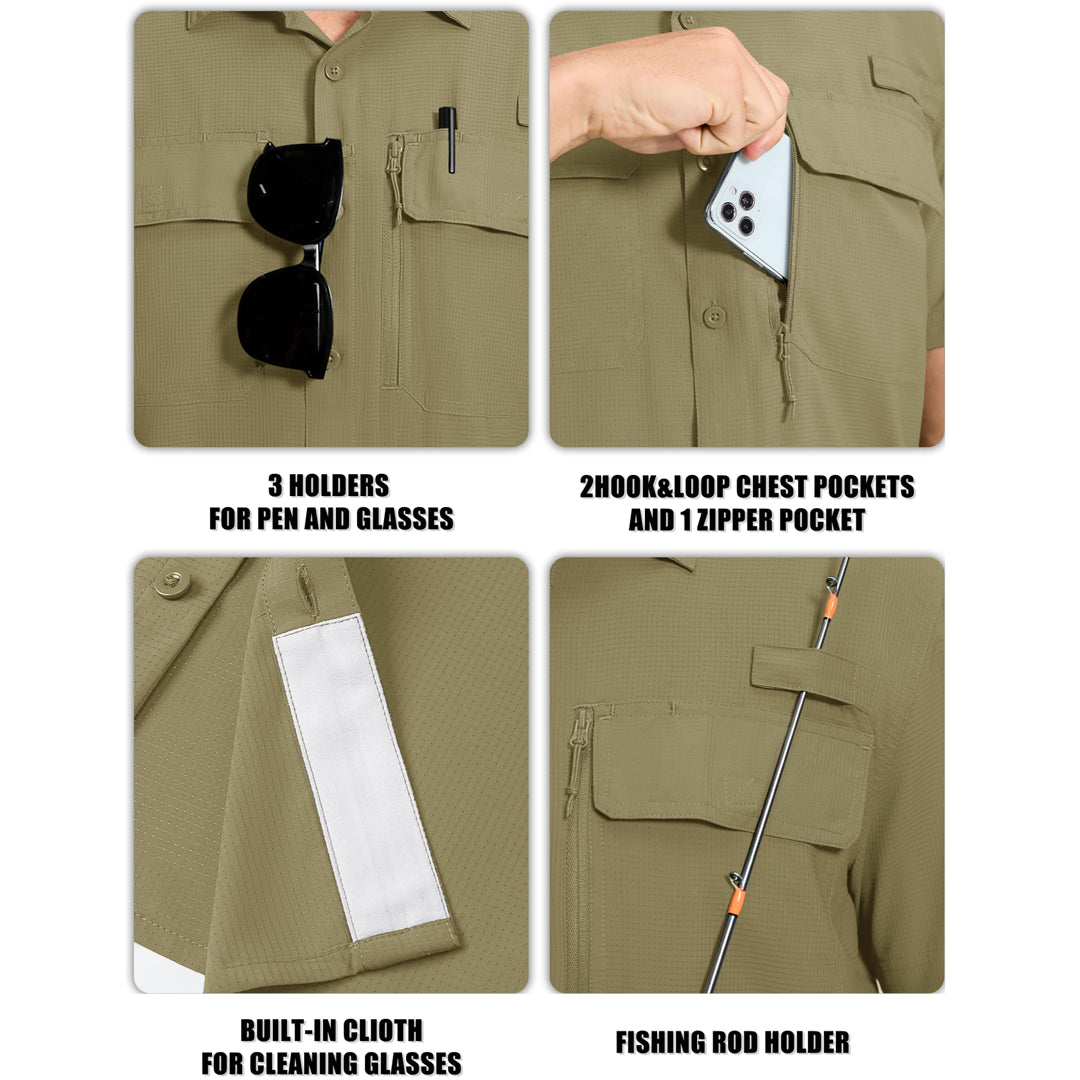 Fishing Shirt UPF 50+ Lightweight Outdoor Shirt