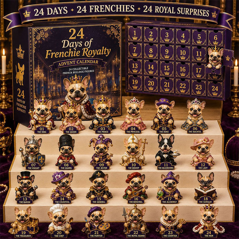 🐶24 Days Bulldog Acrylic Ornament Advent Calendar
