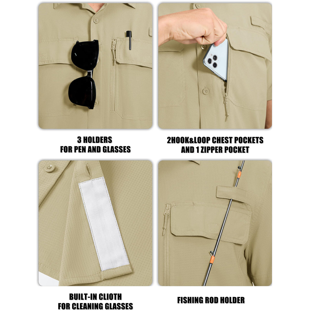 Fishing Shirt UPF 50+ Lightweight Outdoor Shirt
