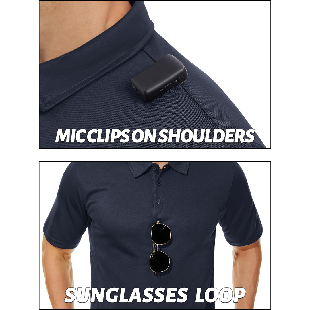 Men's Dry Fit UPF 50+ Golf Workwear Tactical Polo Shirt