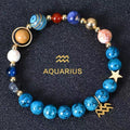 🎁✨ Zodiac Blue Agate Bracelet – A Personal Birthday Gift Written in the Stars 💫