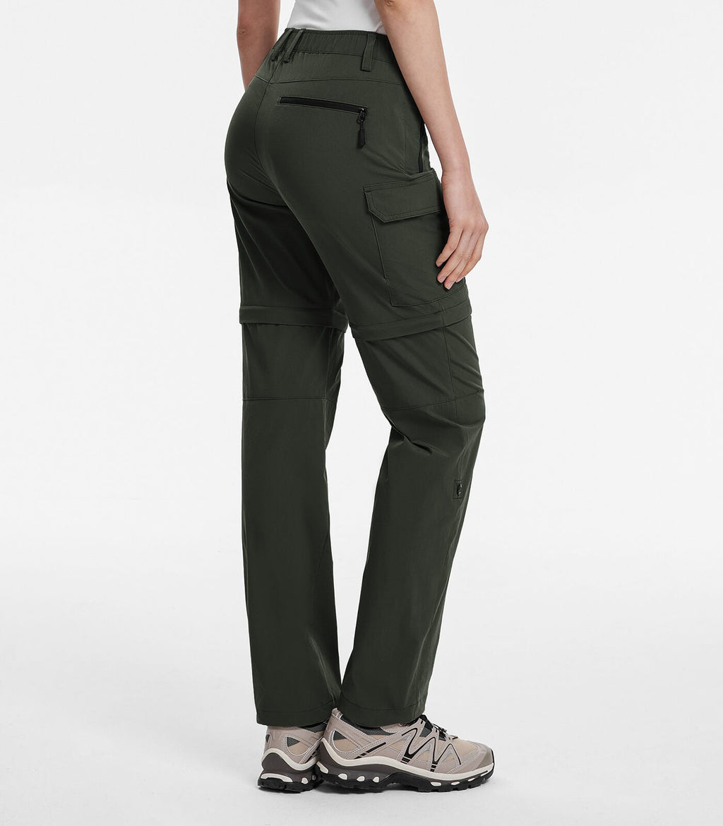 Women's Convertible Hiking Pants Quick Dry Zip-Off Cargo - HikerFlex W024