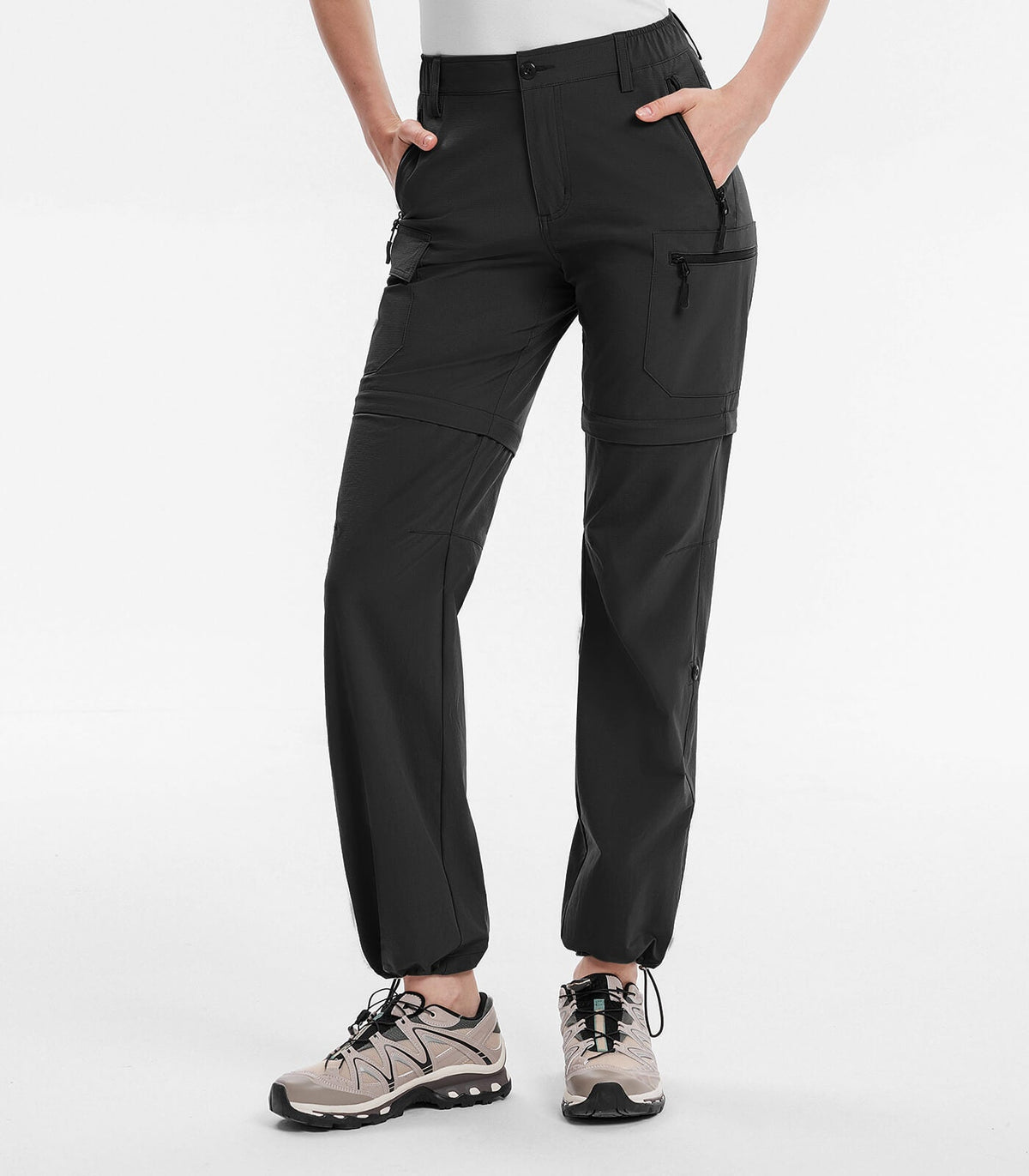 Women's Convertible Hiking Pants Quick Dry Zip-Off Cargo - HikerFlex W024