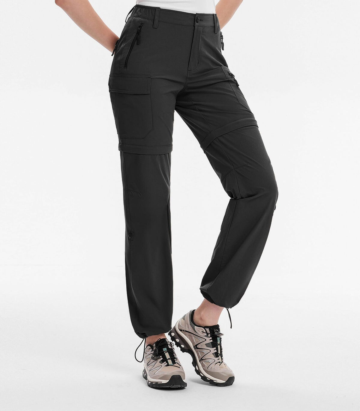 Women's Convertible Hiking Pants Quick Dry Zip-Off Cargo - HikerFlex W024
