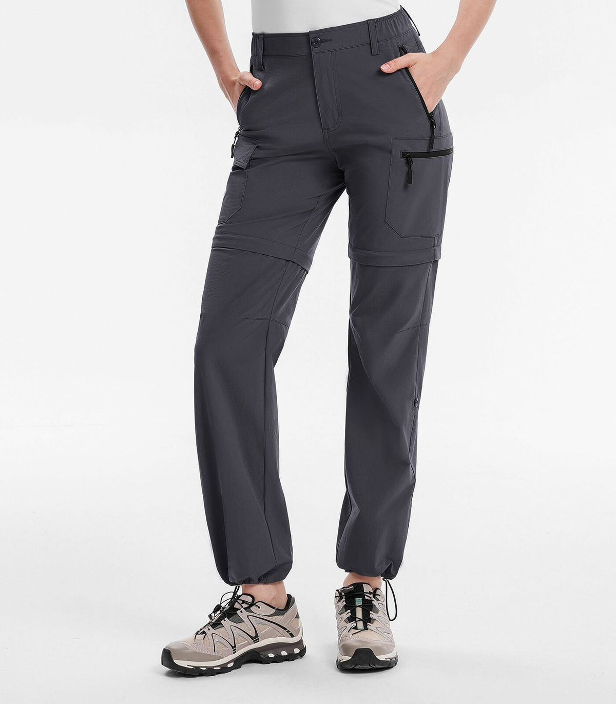 Women's Convertible Hiking Pants Quick Dry Zip-Off Cargo - HikerFlex W024