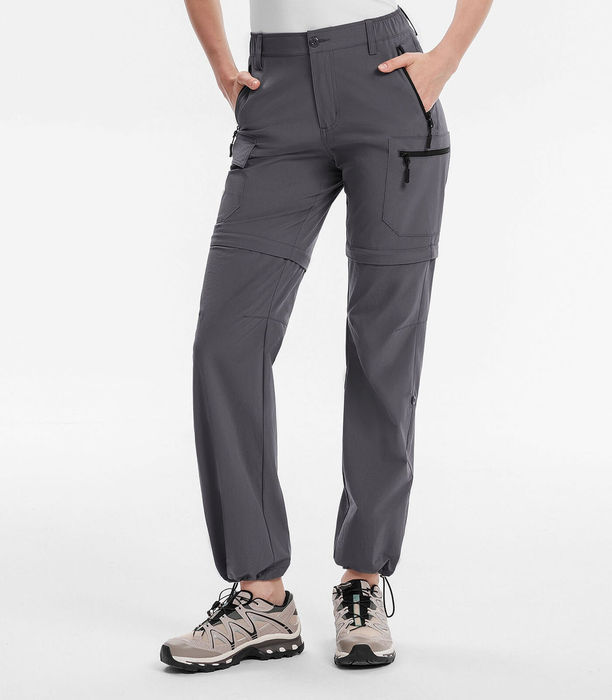 Women's Convertible Hiking Pants Quick Dry Zip-Off Cargo - HikerFlex W024