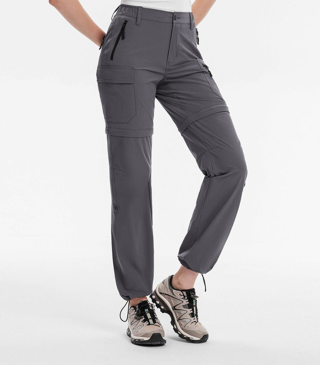 Women's Convertible Hiking Pants Quick Dry Zip-Off Cargo - HikerFlex W024