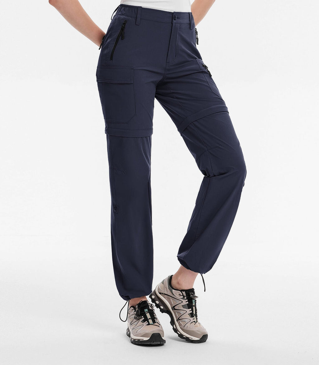 Women's Convertible Hiking Pants Quick Dry Zip-Off Cargo - HikerFlex W024