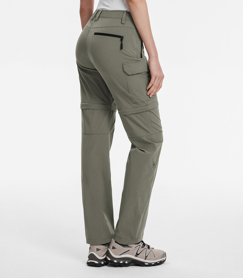 Women's Convertible Hiking Pants Quick Dry Zip-Off Cargo - HikerFlex W024