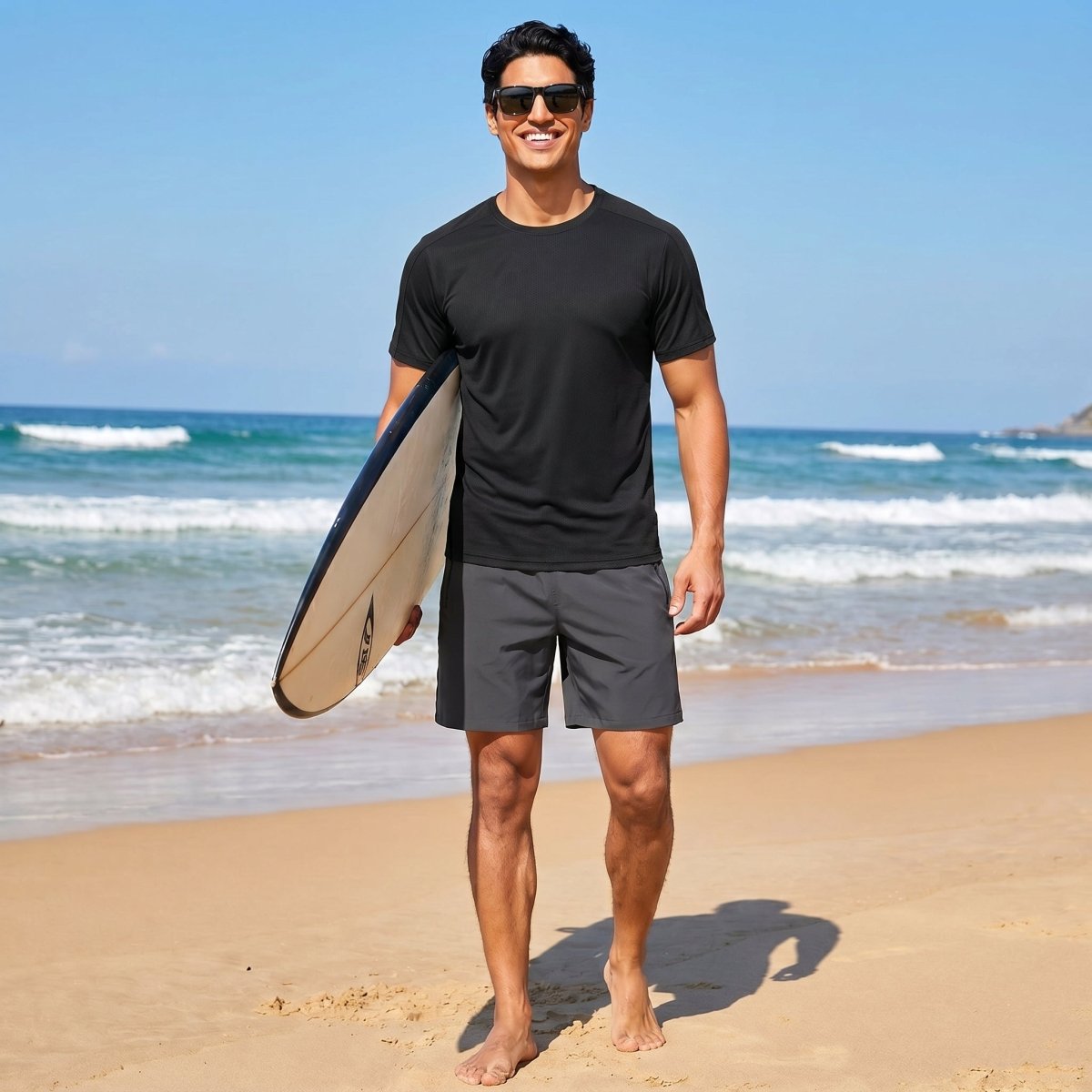 Athletic Performance Tee with Tailored Fit Sleeves