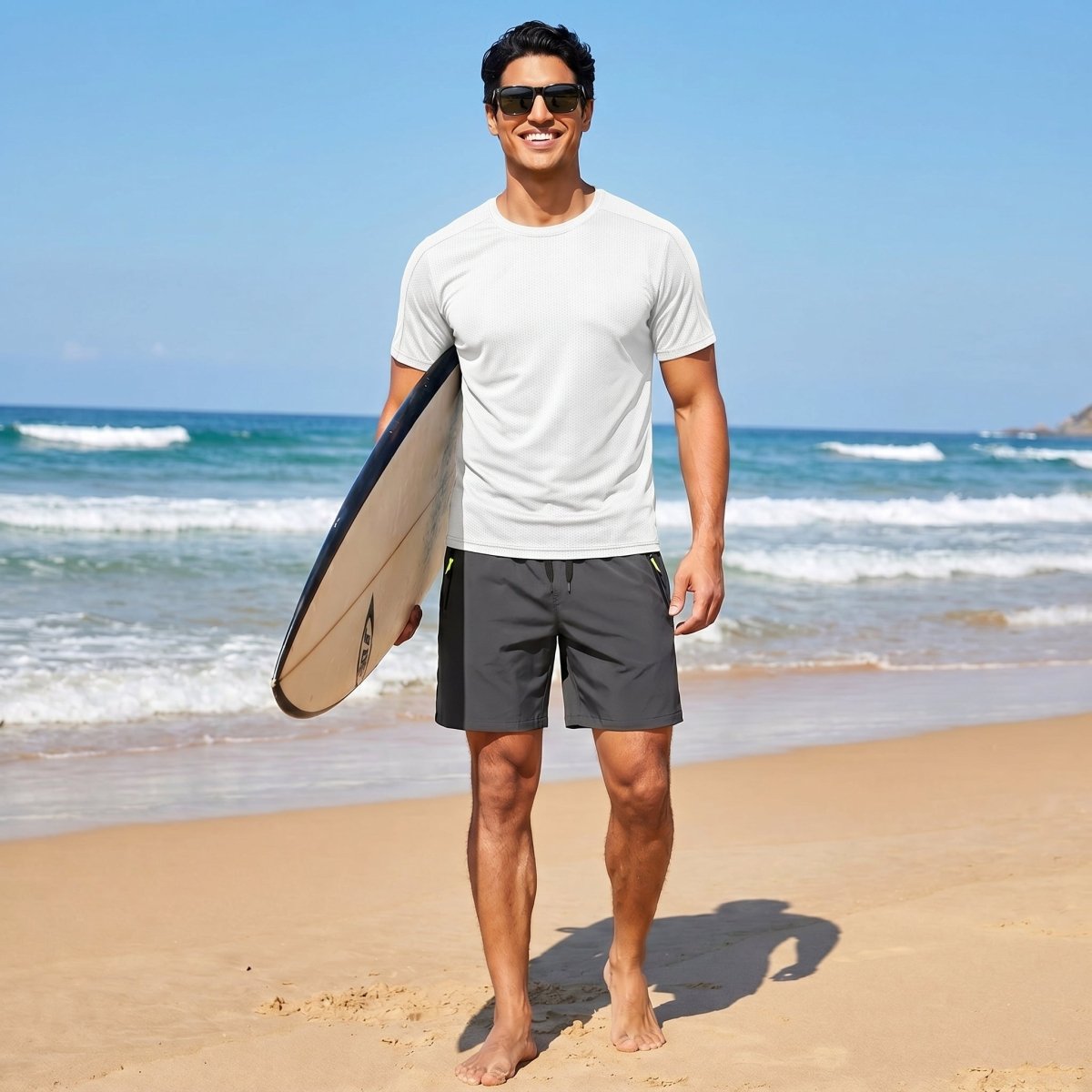 Athletic Performance Tee with Tailored Fit Sleeves