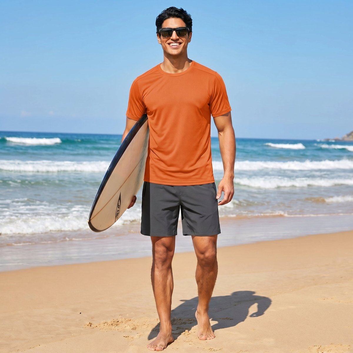 Athletic Performance Tee with Tailored Fit Sleeves
