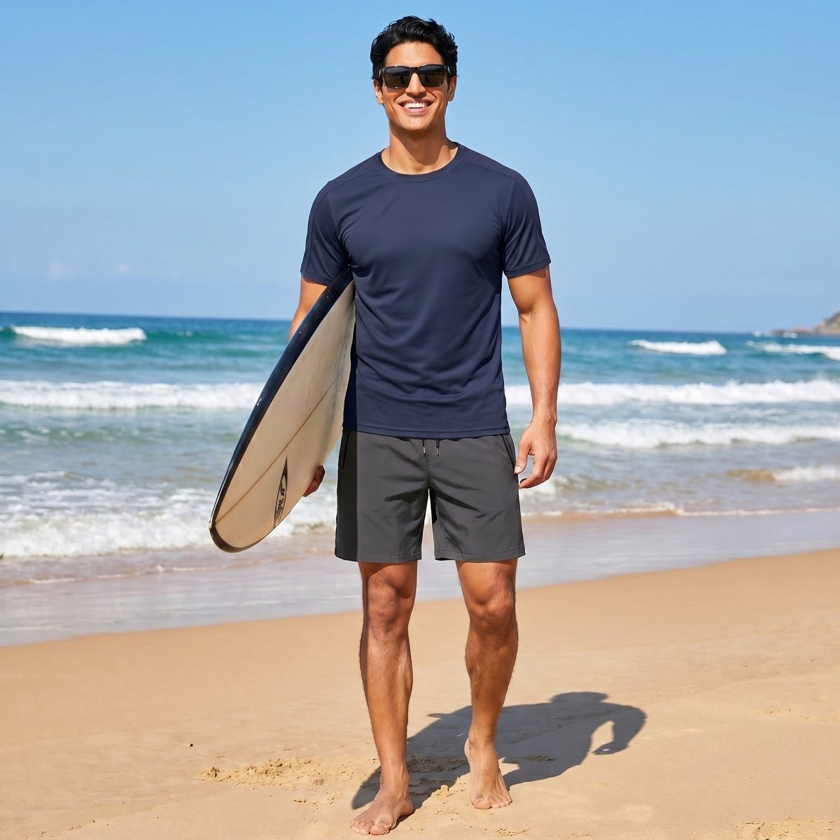 Athletic Performance Tee with Tailored Fit Sleeves