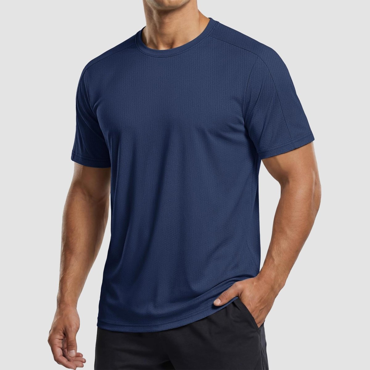 Athletic Performance Tee with Tailored Fit Sleeves