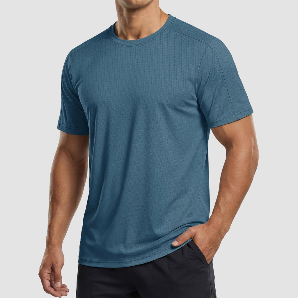 Athletic Performance Tee with Tailored Fit Sleeves