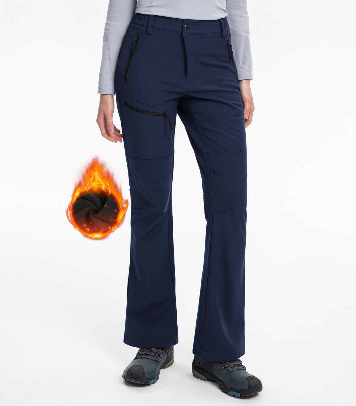 Women's Snow Ski Flare Hiking Pants - SnowVenture W021