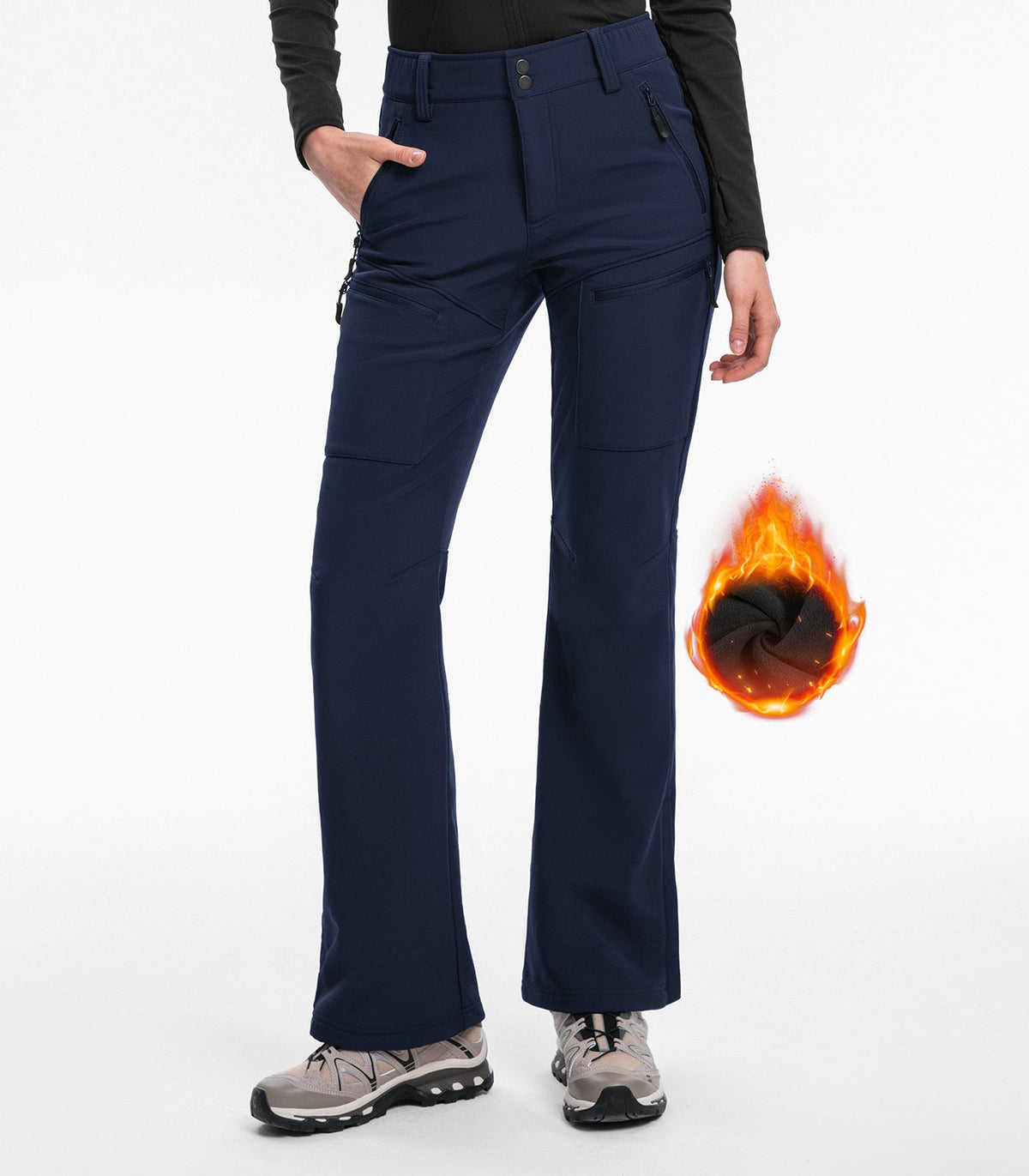 Women's Snow Ski Pants Fleece Lined Waterproof - SnowVenture W039