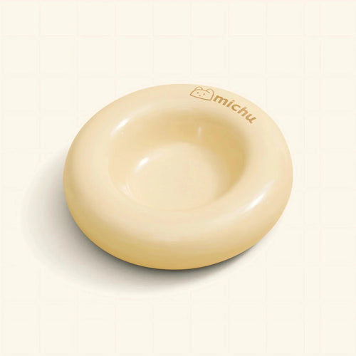 Bagel Ceramic Cat Bowl – Anti-Whisker Cat Food Bowl - Reve